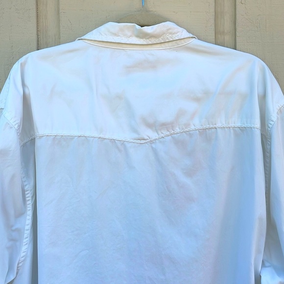 True Religion Slim Fit Button Up Shirt Size 3XL White Western Long Sleeve - Picture 10 of 16